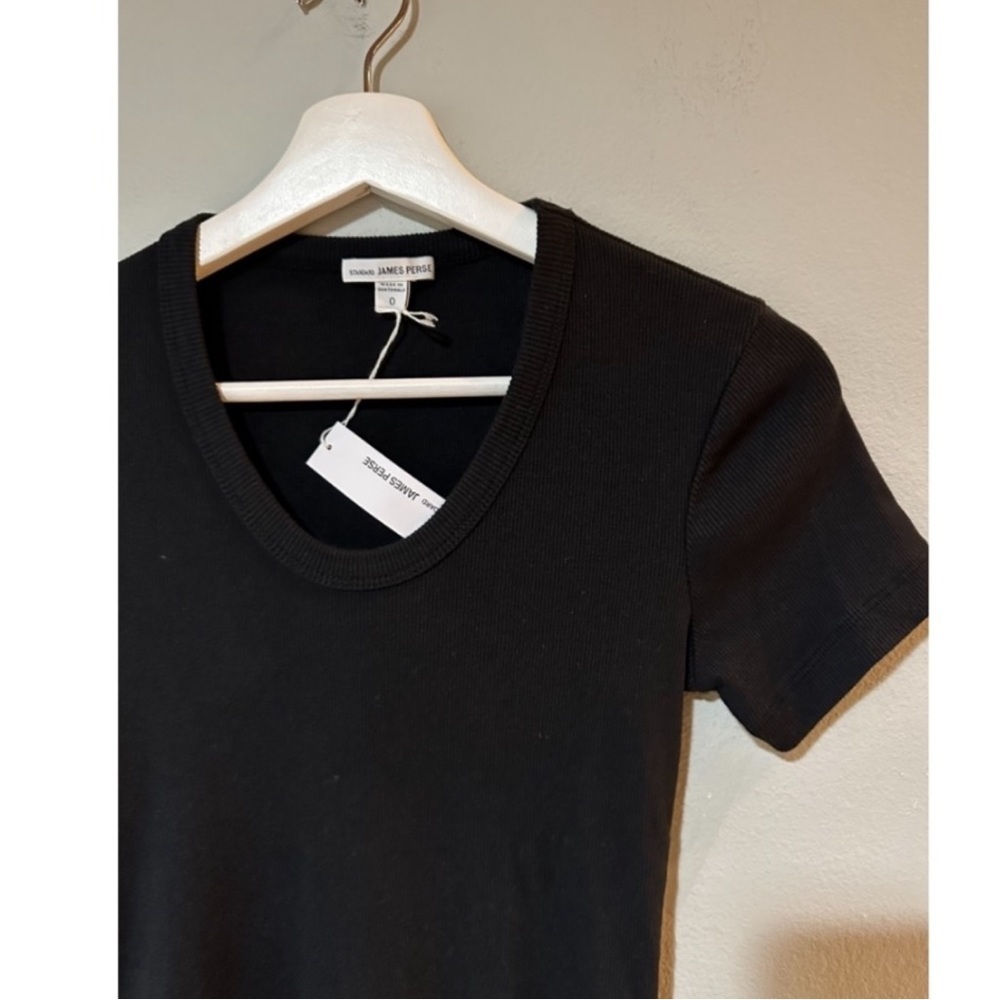 James Perse Tee Shirt Dress in Black- XS. - Picture 3 of 6